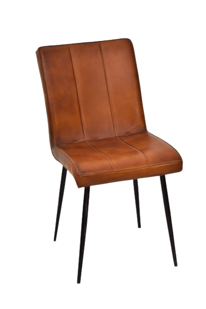 Leather Chair In Lining Design