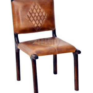 Leather Chair with Solid Wood Structure